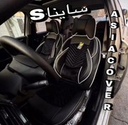 تصویر روکش صندلی سایپا مدل نیولاماری مخمل چرم با جاموبایلی و پد طبی 