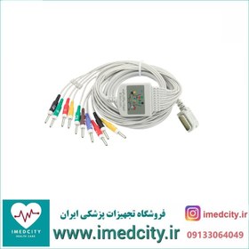 تصویر کابل دستگاه نوار قلب (کابل ECG) با کیفیت 