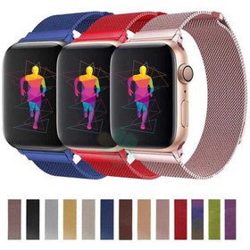 تصویر بند فلزی اپل واچ میلانس لوپ بنفش HC Milanese Loop Apple Watch Band – Dark Purple – 38/40/41 mm