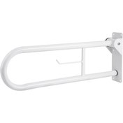 تصویر دستگیره تاشو توالت فرنگی سفید 