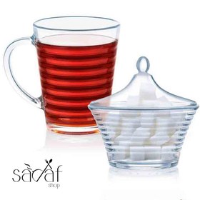 تصویر ماگ دسته دار 220 سی سی رینگلایت لومینارک( دست 6 عددی) 