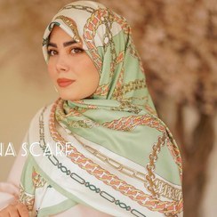 تصویر روسری ابریشم توییل قواره ۱۴۰ طرحدار مجلسی 