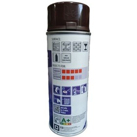 تصویر اسپری رنگ قهوه ای دوپلی کالر آلمان کد 8017 مدل AEROSOL، اصل آلمان، 400 میلی لیتر حجم 