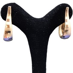 تصویر گوشواره حلقه ای طرح طلا ژوپینگ | گوشواره رنگ ثابت- استیل 
