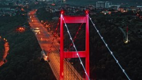 تصویر دانلود فوتیج پل فاتح سلطان مهمت Fatih Sultan Mehmet Bridge 