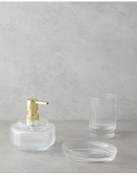 تصویر ست حمام مجموعه شیشه ای 3 قطعه AGATA شفاف انگلیش هوم English Home 