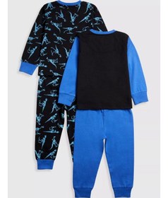 تصویر پیشبند دایناسور - بسته ۲ عددی برند mothercare Dinosaur Pyjamas - 2 Pack