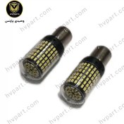 تصویر لامپ خودرو ۱۴۴SMD مدل T20 بسته دو عددی 