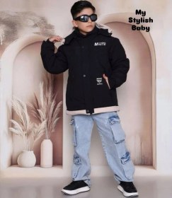 تصویر کاپشن پسرانه مناسب 10 تا 16 سال 