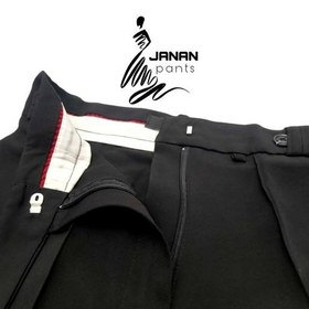 تصویر شلوار بانوان پارچه ای وارداتی مدل پرادا جلو دوخت janan.pants 