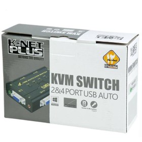 تصویر کی وی ام سوئیچ 4 پورت VGA کی نت پلاس K-NET PLUS 