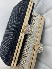 تصویر کیف مجلسی زنانه نگین دار مدل 1199 