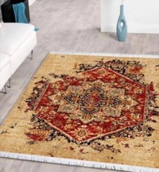 تصویر فرش محتشم چهار متری کد 1004 رنگ کرمی Mohtasham Carpet Vintage