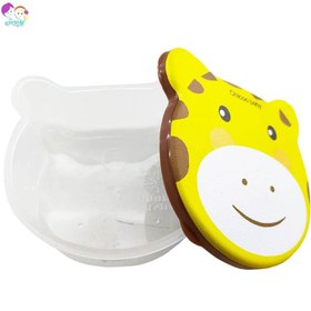 تصویر ظرف غذای کودک چهار تکه طرح زرافه چیکو Chicoo Baby lunch box code:260/2