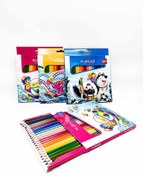 تصویر مداد رنگی 24 تایی کسری کسری