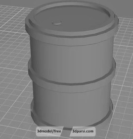 تصویر طرح سه بعدی بشکه 