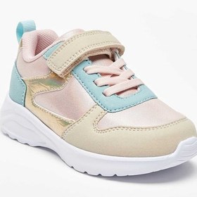 تصویر کفش ورزشی پنل‌دار با بسته شدن چسبی برند flora bella by shoexpress Panelled Sports Shoes with Hook and Loop Closure