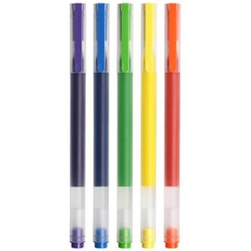 تصویر خودکار ژله ای شیائومی مدل MJZXB03WC بسته 5 عددی Xiaomi MJZXB03WC Super Durable Writing Gel Pen