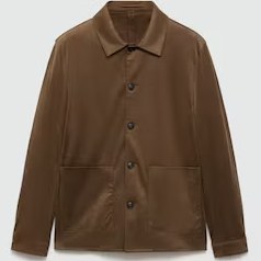 تصویر کت مردانه منگو Mango Suede look shirt jacket 