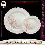 تصویر سرویس غذاخوری 25 پارچه آرکوپال (۶ نفره) شادو صورتی iropal 25 Pcs