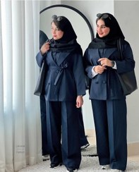 تصویر مانتو سه تیکه اداری و دانشجویی 