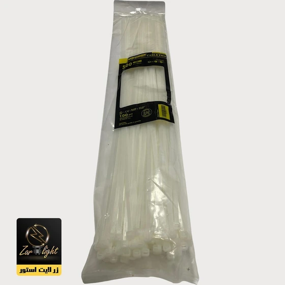 خرید و قیمت بست کمربندی 50 سانتی متر (500*4/8) بسته ۱۰۰ عددی کاربیست ...