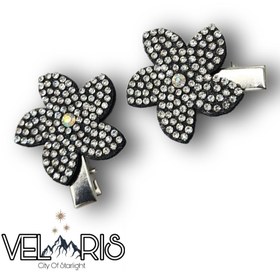 تصویر گلسر نگینی طرح گل مجموعه ۲ عددی 