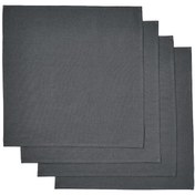 تصویر دستمال پارچه ای آیکیا، مدل SVARTSENAP ، خاکستری تیره/ 35×35 سانتی متری 4 بسته 