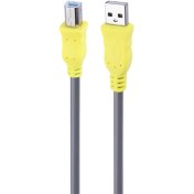 تصویر کابل پرینتر متراژ 3 متر برند XP اکسپی-رنگ طوسی 