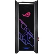 تصویر کیس کامپیوتر گیمنیگ Asus مدل ROG Strix Helios GX601 RGB Mid-Tower مخصوص برای مادربرد های EATX با پنل USB 3.1، شیشه دودی و ساخت وساز آلومینیومی و فولاد همراه با چهار فن تهیه هوا و خنک کننده Asus ROG Strix Helios GX601 RGB Mid-Tower Computer Case for up to EATX Motherboards with USB 3.1 Front Panel, Smoked Tempered Glass, Brushed Aluminum and Steel Construction, and Four Case Fans, Black