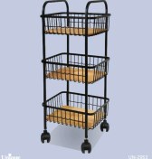 تصویر جای سیب زمینی و پیاز 3 طبقه کلاسیک یونیک کد UN-2953 