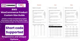 تصویر BWD Product Custom Size Guide For WooCommerce 