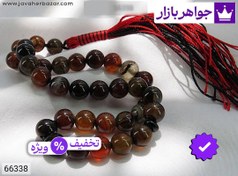 تصویر تسبیح عقیق سلیمانی ۳۳ دانه ای 