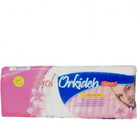 تصویر پنبه بهداشتی گل ارکیده مدل بهینا وزن 50 گرم Sanitary orchid cotton, Behina model, weight 50 g