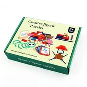 تصویر بازی میله و حلقه و تطابق اشکال چوبی 