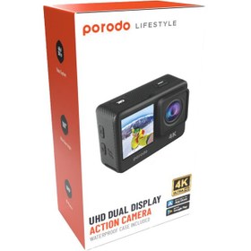 تصویر دوربین ورزشی پرودو مدل Lifestyle Action Camera Porodo Lifestyle Waterproof 4K Action Camera