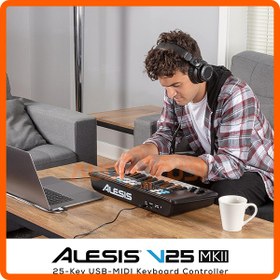 تصویر میدی کیبورد کنترلر السیس مدل V25 MKII Alesis V25 MKII