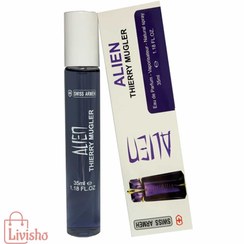تصویر عطر جیبی زنانه سوئیس آرمه مدل الین موگلر Mugler Alien حجم 35 میل 