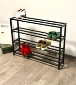 تصویر جا کفشی اورانوس – سه طبقه فلزی لاکچری با ابعاد استاندارد 