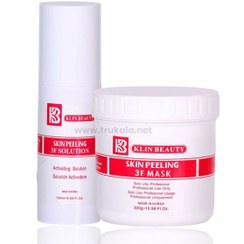 تصویر پیلینگ آنزیمی لایه بردار تری اف 3F 300 با اکتیواتور کلین بیوتی Trif 3F 300 exfoliating enzyme peeling with Clean Beauty activator