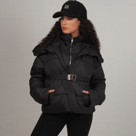 تصویر کاپشن کمربندار 