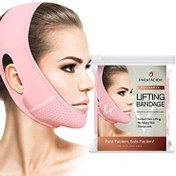 تصویر باند لیفت کننده و زاویه ساز مدلینگ صورت و چانه پارا فیسیوم (ماسک غبغب و لاغری صورت وی شکل) 