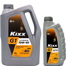 تصویر روغن موتور کیکس مدل 10W-40 اصلی ساخت کره چهار لیتری Kixx 10W-40 4lit