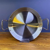 تصویر تابه دو دسته استیل سایز کوچک کد ۲۴ 