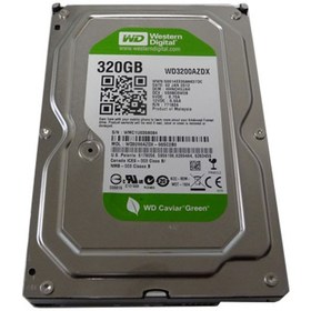 تصویر هارددیسک اینترنال وسترن دیجیتال مدل سبز ظرفیت 320 گیگابایت استوک Western Digital WD Green 320AVVS Internal Hard Disk 320GB