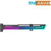 تصویر نگهدارنده کارت گرافیک ردراگون مدل RD-GCP03 Redragon Graphics Card Holder, Dynamic Lighting Effects, 5V 3PIN connector, Black | RD-GCP03