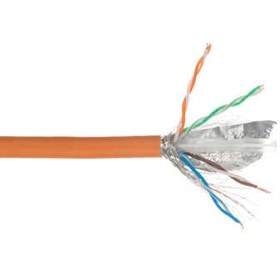 تصویر کابل شبکه ویسمن مدل Cat 6 SFTP CU با تست فلوک به طول 500 متر 
