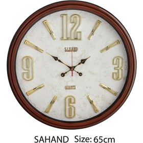 تصویر ساعت دیواری سهند شماره ابکاری 65 سانت - طوسی sahand 65 cm