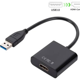 تصویر مبدل USB 3.0 به HDMI USB 3.0 to HDMI Adapter HD 1080P USB to HDMI-Compatible Converter Adapter Cable