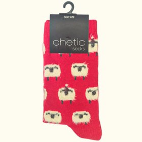 تصویر جوراب زنانه Chetic چتیک طرح گله ببیی Chetic Socks